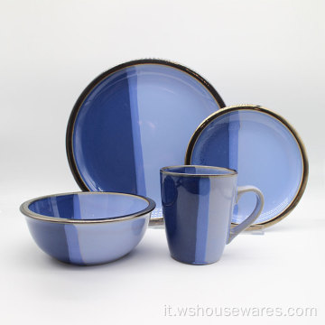 Nuovo design Reactive Glaze DinnerWares ceramica per la casa